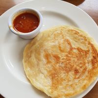 Classic Roti Canai - vegan  at Rumours Kopitiam in Glasgow
