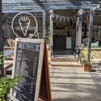 outside at Moehren Milieu Eco Cafe in Mainz