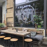 Outside  at Moehren Milieu Eco Cafe in Mainz