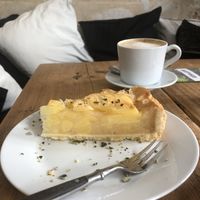 Apfelkuchen at Moehren Milieu Eco Cafe in Mainz