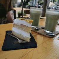 Tonka-Cream Cake at Moehren Milieu Eco Cafe in Mainz