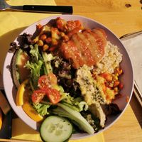 Delicious bowl at Moehren Milieu Eco Cafe in Mainz