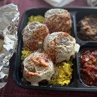 Falafel plate   at Atlas Bites in San Francisco