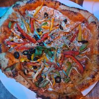 Vegan Pizza at Cafe One Love in Uva Province