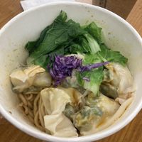 Meat dumplings with noodles  at Ho Jia Steamed Tofu in Taipei City