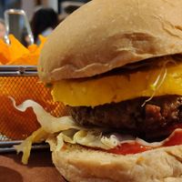 the impossible burger (and the "nachos" 😶 ) at OVOCafe - Wan Chai Rd in Hong Kong Island