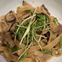Mushroom Fettuccine vegan at OVOCafe - Wan Chai Rd in Hong Kong Island