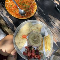 1st time I had v Shakshuka here and fell in love with it  at Bhūmi Café in Rishikesh