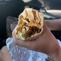 Crunchwrap. Pretty bit wrap and will rock your world!  at Earth Burger - NW Loop in San Antonio