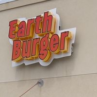 Sign at Earth Burger - NW Loop in San Antonio