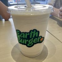 Peach on Earth shake - meh 🫤   at Earth Burger - NW Loop in San Antonio
