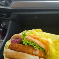 Spicy chicken sandwich at Earth Burger - NW Loop in San Antonio