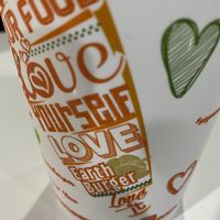 Souvenir cup at Earth Burger - NW Loop in San Antonio