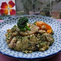 Vegan mushroom Risotto at Jack and the Beanstalk in Busan