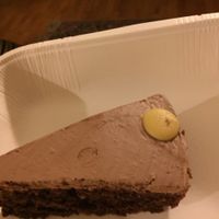 triple chocolate cake at Alhambra Cafe in Milan