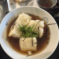 Agedashi tofu   at Kaz’s workshop in Windsor