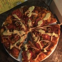 Vegan Pizza at Umbrella Cafe in Pokhara