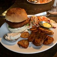 Soya Burger at Umbrella Cafe in Pokhara