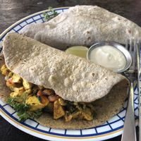 Vegan Breakfast Tacos at Umbrella Cafe in Pokhara