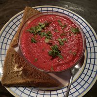 Raw Vegan Borscht (MUST TRY!!) at Umbrella Cafe in Pokhara