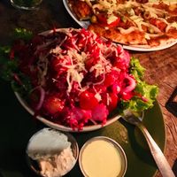 Choose your own salad at Umbrella Cafe in Pokhara