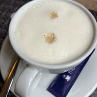 Soy milk cappuccino 🌱   at Kasteel Rivierenhof in Vlaanderen
