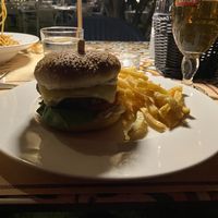 Vegan burger  at Casanova in Vouliagmeni