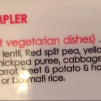 the Vegan menu item at Hawwi Ethiopian in Alexandria