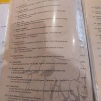 Vegetarian menu at Curry Haus in Hessen