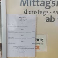 Example of lunch options at Curry Haus in Hessen