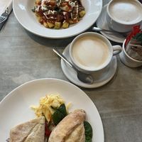 sandwich was vegan, other dish was not  at Bay Tree Cafe in England