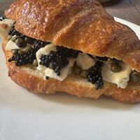Petrossian croissant—recommended  at Délice de Bernay in New York City