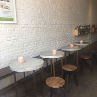 Indoor seating at LifeFood Organic in Santa Monica