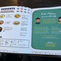 Menu  at Brar's in Mississauga