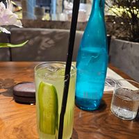 Cucumber basil lemonade at Boulevard Restaurant & Bakery in Samarqand Viloyati