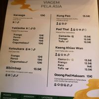 Main dishes at Asitique in Lisbon
