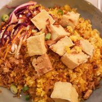 Fried rice with tofu at Asitique in Lisbon