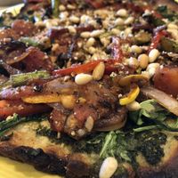 The amazingly delicious Vegano pizza. at Bravo in Jackson