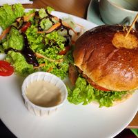 Vegan burger at RGB and The Bean Hive in Kuala Lumpur