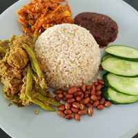 By far the best vegan nasi lemak I've had so far. at RGB and The Bean Hive in Kuala Lumpur