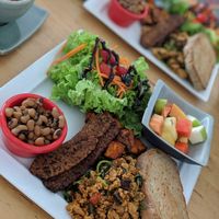 Malay style big breakfast - delicious! at RGB and The Bean Hive in Kuala Lumpur