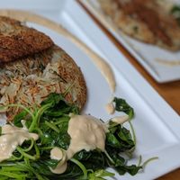 Potato rosti with tempeh bacon and cashew cream - seriously good at RGB and The Bean Hive in Kuala Lumpur