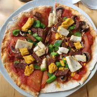 vegan pizza at RGB and The Bean Hive in Kuala Lumpur