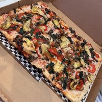 Vegan pizza  at Plaza Hotel - Pop Up Pizza in Las Vegas