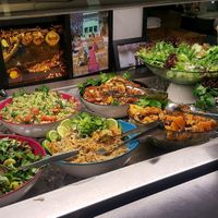 salad buffet at OmNam in Helsinki