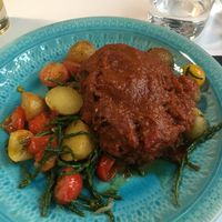 BBQ tempeh at OmNam in Helsinki