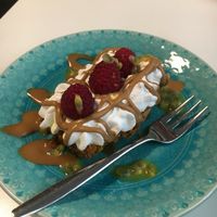 Carrot cake at OmNam in Helsinki