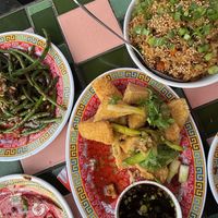 Green Beans, Crispy Tofu, Fried Ricee  at Fortunate Son Chinese in San Diego