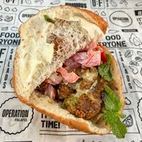 Crispy falafel pita at Operation Falafel - Dubai Hills Mall in Dubai