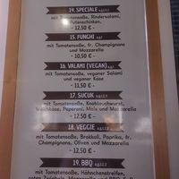 Valami pizza on the menu at Gutenpizza in Hessen